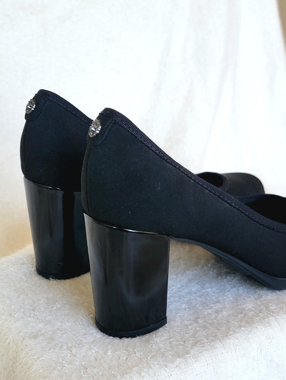 Anne Klein Carole Black Pumps | Formal Heels Size 7 - Picture 4 of 8